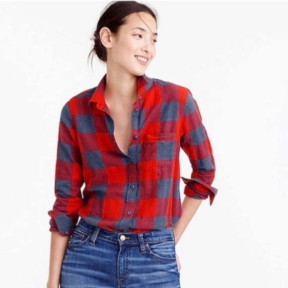 J. Crew Tops - 🌹Clearance🌹J. Crew Boy Buffalo top size 10